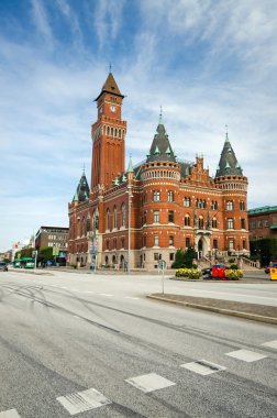 Belediye Binası Helsingborg sokak görünümü