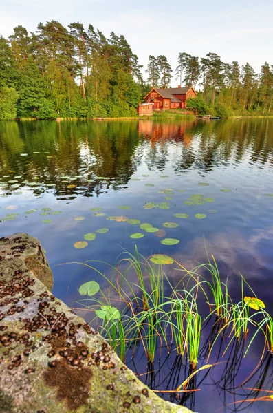 Schwedische vertikale und natürliche Landschaft — Stockfoto