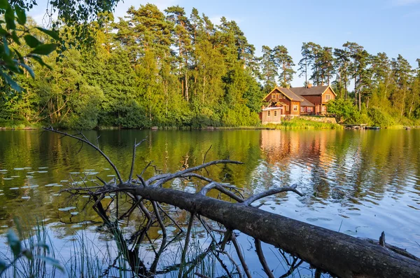 瑞典湖风景 — 图库照片