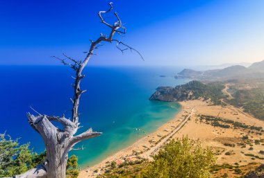 İnanılmaz Tsambika manzara