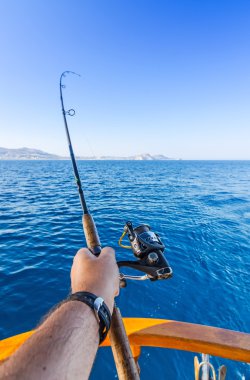 Rhodes üzerinde trolling ışık