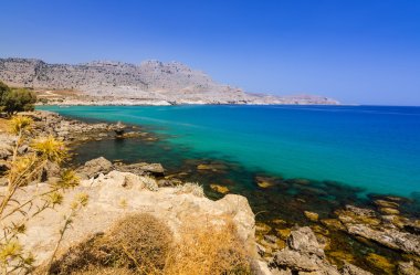 Stegna deniz üzerinde Rhodes defne