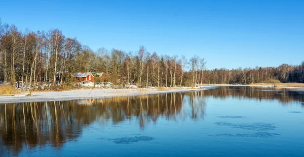 Vinter reflektioner i södra Sverige — Stockfoto