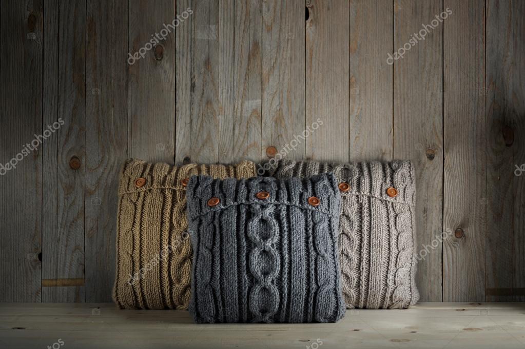 gebreide kussens — stockfoto © annamarynenko #54875953