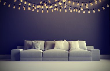 garland ile İçişleri 3D render
