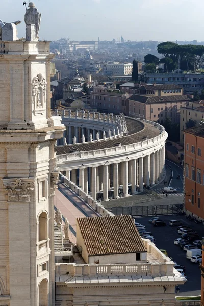 Particolare Della Basilica San Pietro Vaticano Giorno Estate — Foto Stock