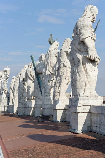 Detail Des Petersdoms Vatikan Einem Sommertag — Stockfoto