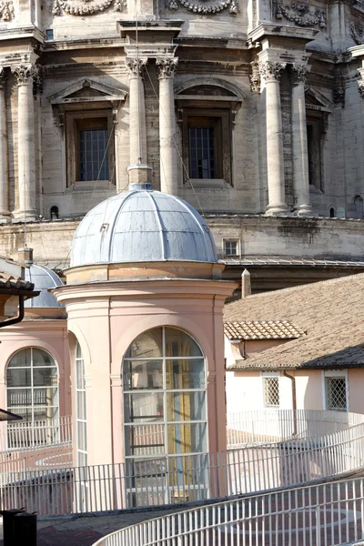 Particolare Della Basilica San Pietro Vaticano Giorno Estate — Foto Stock