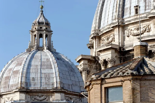 Particolare Della Basilica San Pietro Vaticano Giorno Estate — Foto Stock