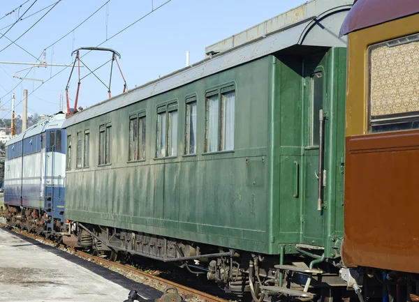 Detail Eines Zuges Einem Bahnhof Italien — Stockfoto