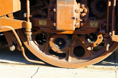 İtalya 'da bir istasyondaki trenin ayrıntıları