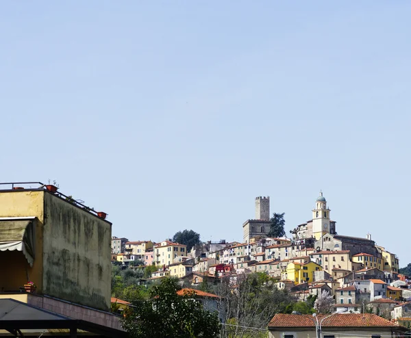 Vue Sur Arcola Village Médiéval Près Spezia — Photo