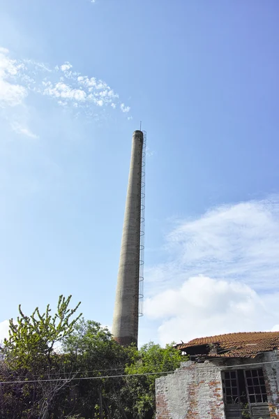 Deatil Vecchio Edificio Industriale Italia — Foto Stock