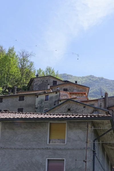 Vista Equi Terme Bellissimo Borgo Italia — Foto Stock