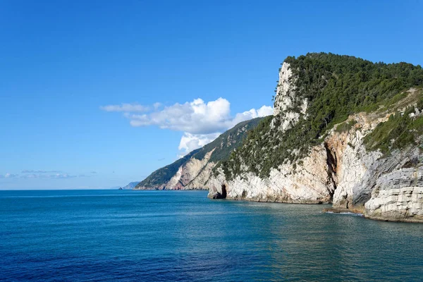 Coastline Beetween Manarola Corniglia Ligurian Sea — Stock Photo, Image