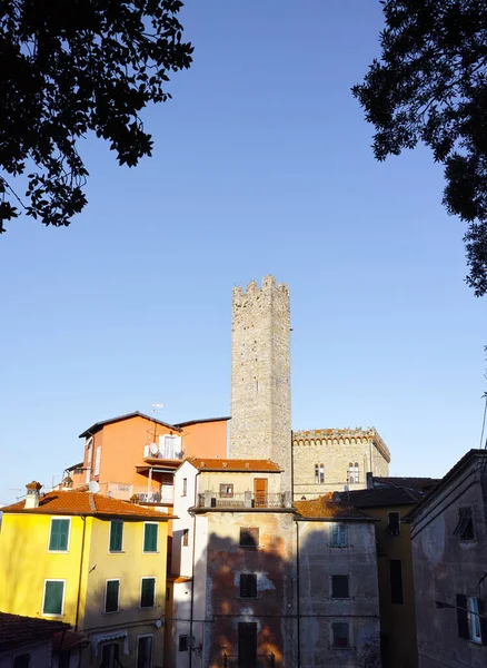 Λεπτομέρεια Του Μεσαιωνικού Χωριού Arcola Κοντά Στη Spezia Ιταλία — Φωτογραφία Αρχείου