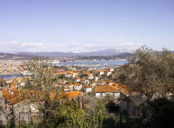 Luftaufnahme Von Spezia Einer Wunderschönen Stadt Italien — Stockfoto