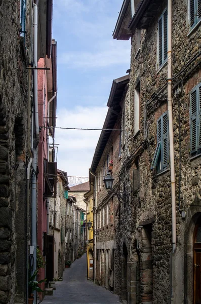 Virgoletta Lunigiana Aulla Yakınlarında Küçük Bir Ortaçağ Köyü — Stok fotoğraf