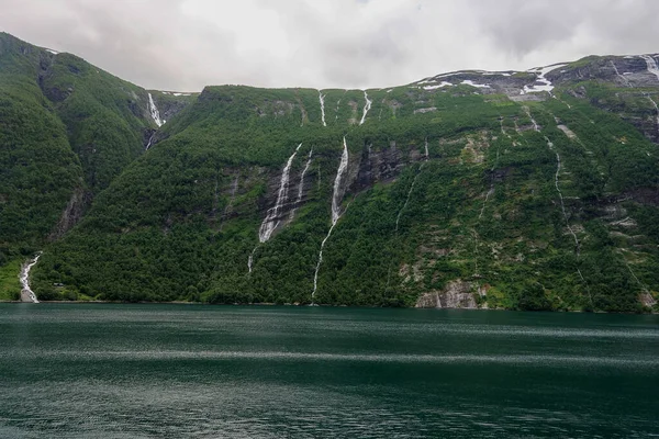 Foto Vom Norwegischen Fjord Sommer — Stockfoto