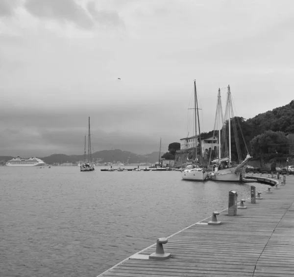 Vue Aérienne Grazie Joli Village Près Spezia — Photo