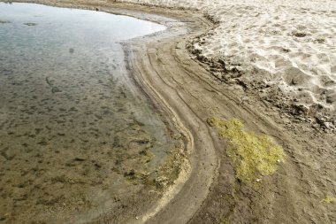 La spezia 'daki Magra nehrinin yaz mevsiminde çok güzel bir manzarası var.