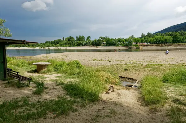 Bardzo Ładny Widok Rzekę Nazwie Magra Spezia Okresie Letnim — Zdjęcie stockowe