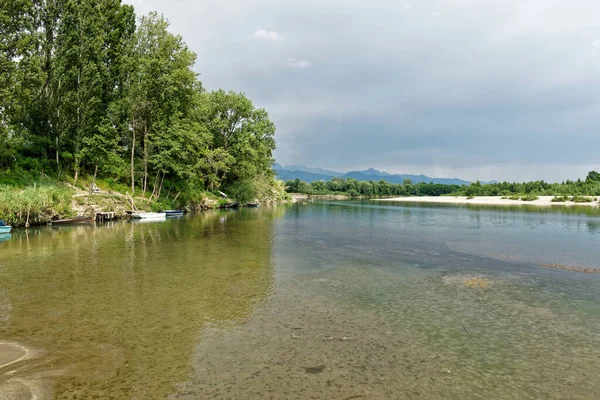 Vista Muito Agradável Rio Chamado Magra Spezia Hora Verão — Fotografia de Stock