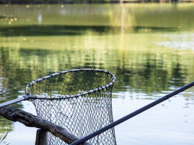 Bir balıkçının iniş filesinin ayrıntıları