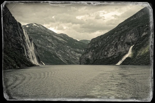 Norvég fjord nyári idő — Stock Fotó