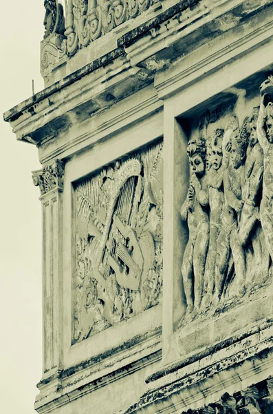 Detail Eines Alten Gebäudes Palermo Sizilien — Stockfoto