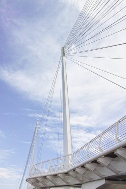 La Spezia kasabasındaki asma köprünün ayrıntıları