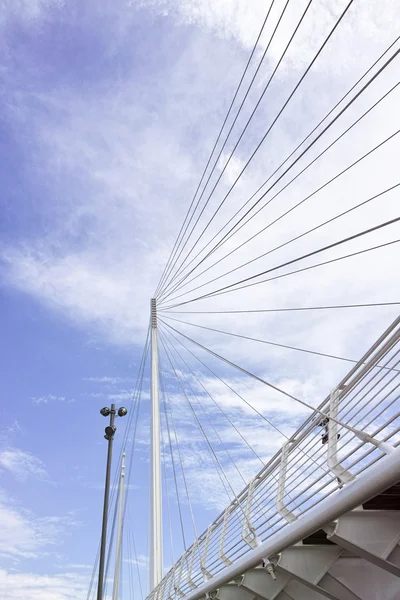 Détail Pont Suspendu Dans Ville Spezia — Photo