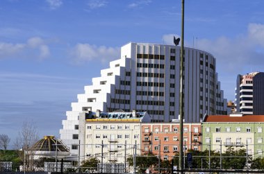 Lizbona manzarası Portekiz 'de çok güzel bir kasaba. 