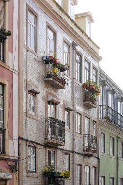 Lizbona manzarası Portekiz 'de çok güzel bir kasaba. 