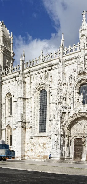Jeronimos修道院或Hieronymites修道院位于葡萄牙里斯本 — 图库照片