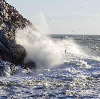 Portovenere büyük fırtınada 