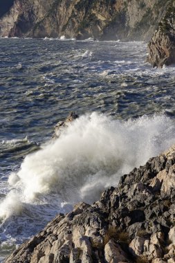 Portovenere büyük fırtınada 