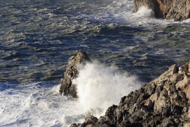 Portovenere büyük fırtınada 