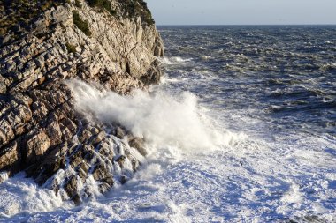 Portovenere büyük fırtınada 
