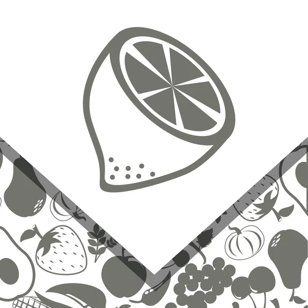 Fruits et légumes design — Image vectorielle