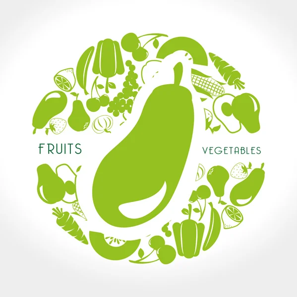 meyve ve sebze tasarımı