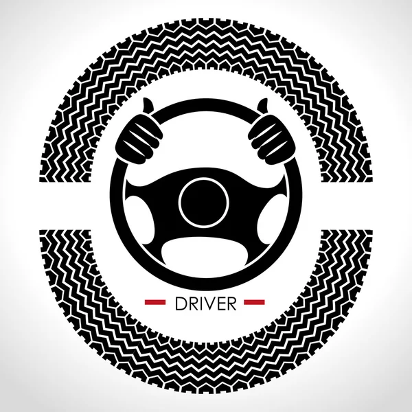 Driver bildesign — Stock vektor