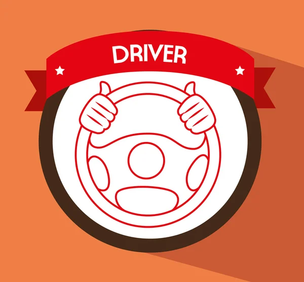 Řidič auta design — Stockový vektor