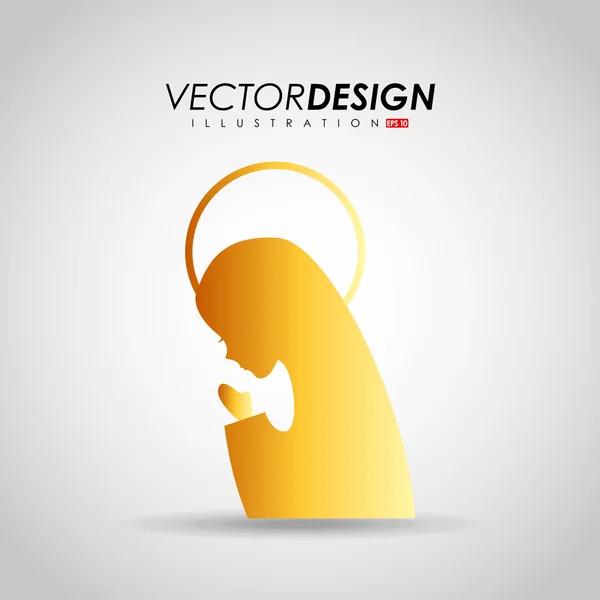 Katolska icon design — Stock vektor