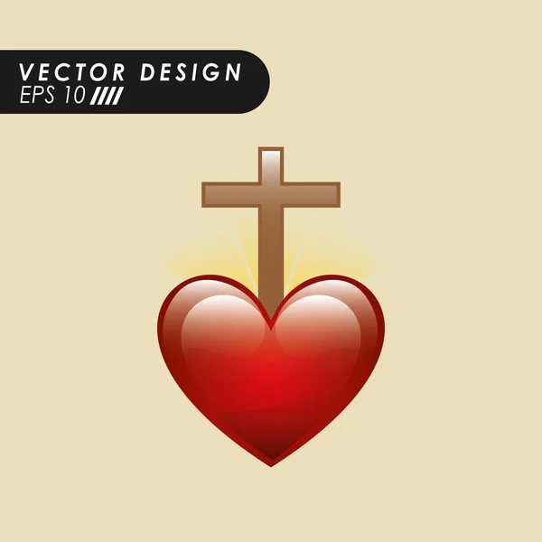 Katolikus icon design — Stock Vector