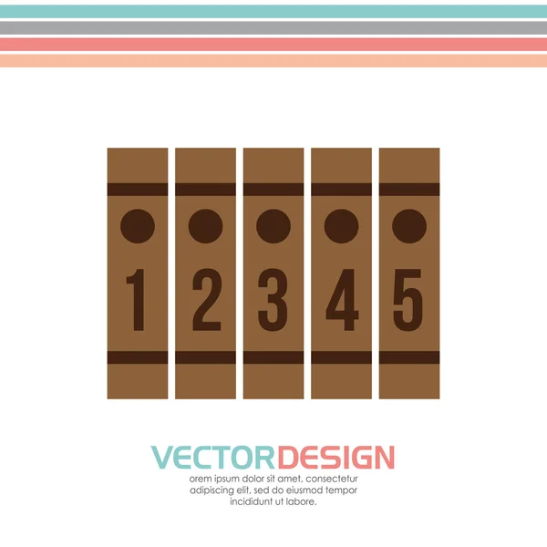 Kniha design ikony — Stockový vektor