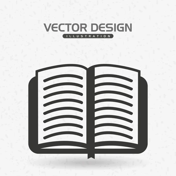 Libro icona design — Vettoriale Stock