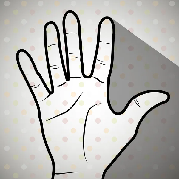 Дизайн языка жестов — стоковый вектор