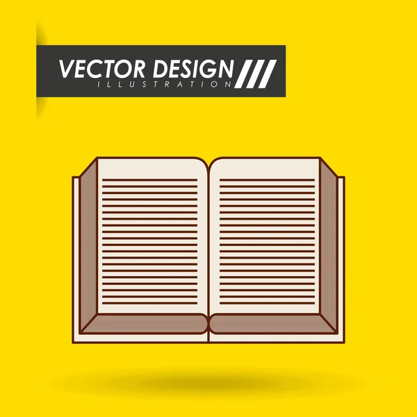 Könyv-ikonra design — Stock Vector