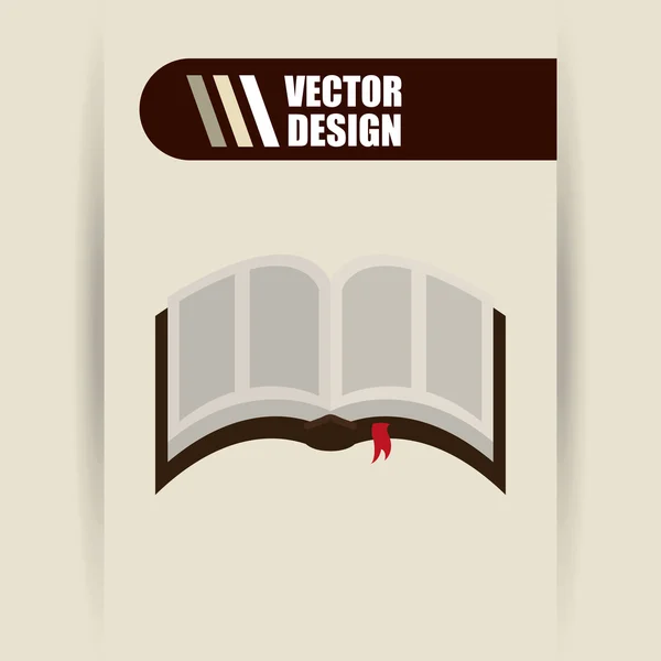 Design de ícone de livro — Vetor de Stock